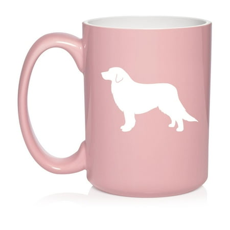 

Great Pyrenees Dog Ceramic Coffee Mug Tea Cup Gift for Her Him Friend Coworker Wife Husband (15oz Light Pink)
