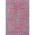 thumbnail image 2 of Addison Rugs Mayfield Premium Machine Washable Traditional Global Pink Rectangle Rug, 3' X 5' Machine Washable Traditional Global Pink Oversized Sherpa Throw Blanket, 2 of 7