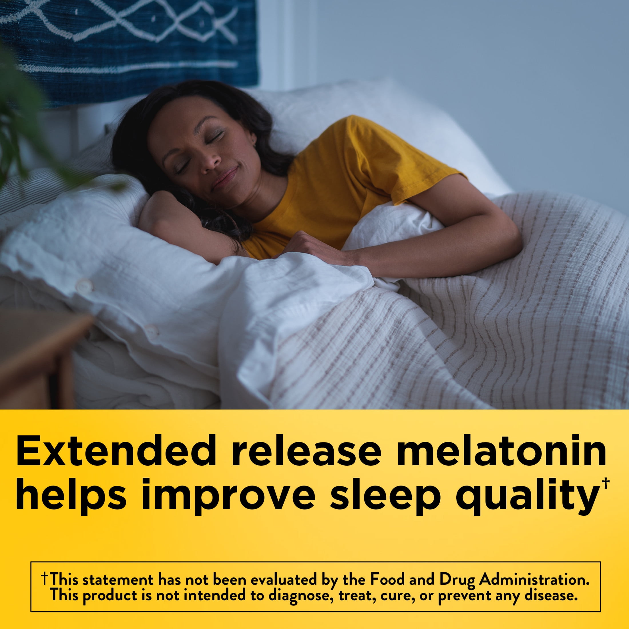 Nature Made Melatonin 4mg Extended Release Tablets, 100% Drug Free Sleep Aid, 90 Count