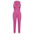 thumbnail image 1 of HBFAGFB Combinaison Sans Manches pour Femmes, Col en V Profond, Ajourée, Simple, Quotidienne, Rose Taille P, 1 of 6