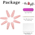 thumbnail image 2 of LAICAIW RUNRAYAY Sequins French Fake Nails with Rhinestones, Press on Nails with Heart Pattern, Extra Long Stick on Nails, Gradient False Nails Art Kit for Women Girls 24Pcs, 2 of 7