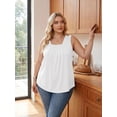 thumbnail image 2 of Oryer Womens Plus Size Tank Tops Sleeveless Tunic Blouses Loose Fit Tops, 2 of 8