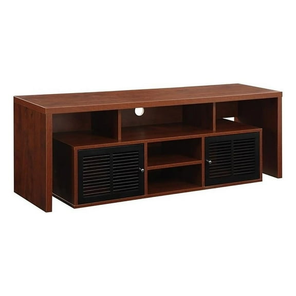 Pemberly Row Transitional Wood TV Stand for TVs up to 62" in Cherry