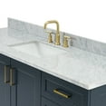 thumbnail image 4 of Ariel Taylor 67 Inch Single Rectangle Sink Vanity With Carrara White Marble Countertop W/0.75" Edge In Midnight Blue, 4 of 11