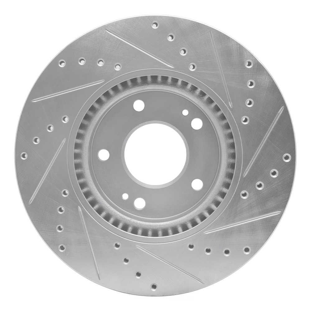 Dynamic Friction Company 631-21032L DFC Brake Rotor - Drilled And Slotted - Silver