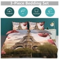 thumbnail image 6 of Duvet Cover Queen Size Eiffel Tower 3 Pcs Duvet Cover Set Bedding Sets Queen Soft Breathable, 6 of 6