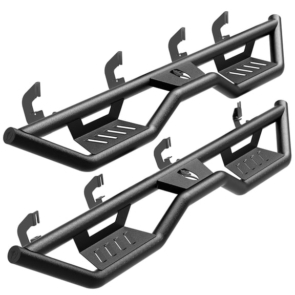 Tyger Auto Tyger Kobra Running Boards Compatible with 2007-2018 Chevy Silverado GMC Sierra 1500; 2007-2019 2500 3500HD; 2019 LD / Limited | Crew Cab | TG-KB2C25011 | Textured Black Drop Step Rail