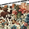 thumbnail image 3 of Pioneer Flower Floral Print Pattern Shower Curtain 36"x72" ,Bathroom Decorative Shower Curtains Set with 12 Hooks,Modern Waterproof Washable Shower Curtain, 3 of 6