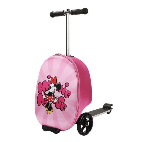 Minnie Mouse Kids' 2-in-1 Suitcase (18") and Scooter Combination