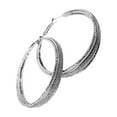 thumbnail image 3 of pitrice Boucles d'Oreilles Rondes pour Femmes Filles Boucles d'Oreilles en Alliage Mat Déclaration Bijoux de Mariage Cadeau, 3 of 7