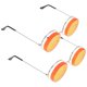 thumbnail image 2 of BRIGHTFUFU 2 piezas Gafas de fiesta de playa Gafas divertidas de Cosplay Gafas de fiesta con forma de limón Boda Photo Prop (Naranja), 2 of 8