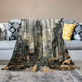 thumbnail image 2 of Shiartex   New York Throw Blanket, Times Square with Traffic Jam and Sketch Adverts Hand Drawn Urban City, Flannel Accent Piece Soft Couch Cover for Adults, Charcoal Grey White, 2 of 6