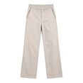 thumbnail image 6 of Plebaso Kids School Uniform Pants with Pockets Elastic Waist Straight Leg Dress Trousers for Boys Girls, 6 of 7
