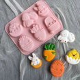 thumbnail image 5 of 6 Silicon Chocolate Molds Easter Rabbits Eggs Molds Interesting Baking Tools for Candy Cake Homemade Kitchen Gadget, 5 of 7