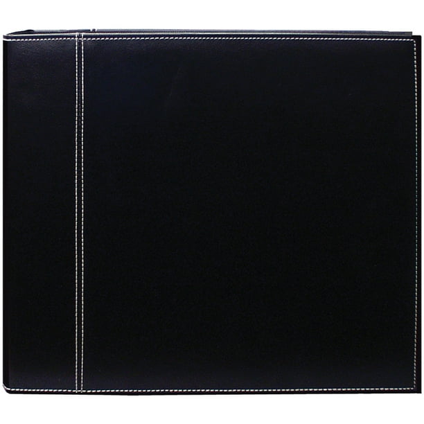 Pioneer 12 x 12 3Ring Scrapbook Binder Black/Black Sewn