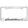 thumbnail image 2 of Cadillac (Script) Solid Brass License Plate Frame, 2 of 2