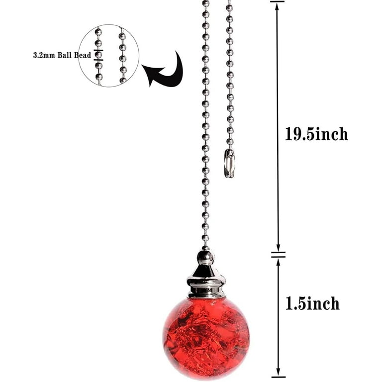 Ceiling Fan Light Pull Chain Replacement  Pull Chain Beaded Ball Extension  Chains - Tool Parts - Aliexpress