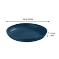 thumbnail image 3 of 11 Inch Plastic Plates, Dessert Dinner Plates, Lightweight Reuseable Dinnerware, Dishwasher and Microwave Safe, Suitable for Camping, Kitchen, Party, 3 of 4
