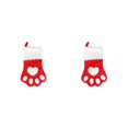 thumbnail image 4 of Inteprter Calcetín navideño de pelo largo con garra de perro, calcetines navideños, bolsa de regalo, adornos navideños para árbol, adornos navideños Type1 NO1 Inteprter CBP102014, 4 of 5