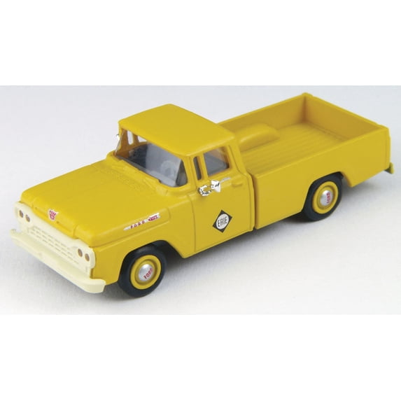 Classic Metal Works 30437 HO 1960 Ford F-100 1/2-Ton Pickup Truck - Erie (Orange