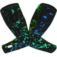 thumbnail image 2 of Glow In Dark Splatter Neon Sun Protection Arm Sleeves Thorn Proof Garden For Men Women,Sweatproof Sun, Black, 2 of 8