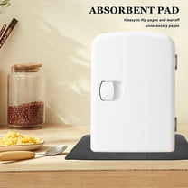 Milisten Black Silicone Under Fridge Mat with Non- and Easy to Clean Design for Home Appliances