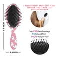 thumbnail image 6 of Tiny Ghost Halloween Pattern Hair Brush,Girls Detangling Hair Brush,Glide Through Tangles with Ease for Wet & Dry Hair,8.8"X2.8", 6 of 7