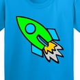 thumbnail image 4 of Inktastic Cute Green Rocket Youth T-Shirt, 4 of 5