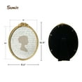 thumbnail image 2 of Sunlit Vintage Picture Frame 8x10 Inch, Oval Antique Photo Frames with Glass Front, Luxury Photo Display, Tabletop Wall Hanging, Gift Ideas, Golden Rose, 2 of 7