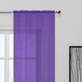 thumbnail image 3 of Paneles de cortina SpaceDresser Sheer Voile, color morado, 132 x 213 cm, paquete de 2, 3 of 7