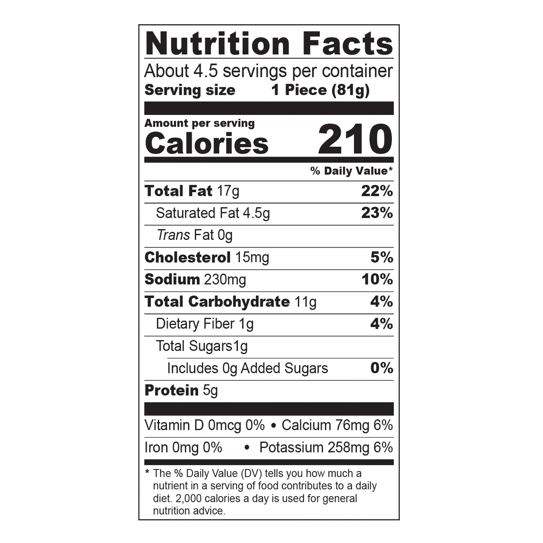 Snapps Frozen Potato Skins with Cheddar Cheese and Bacon, 13.5 oz Cardboard Box