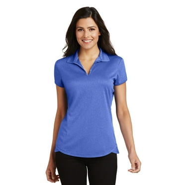 Port Authority L576 Ladies Trace Heather Polo