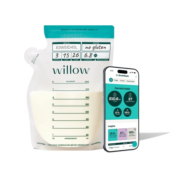 Willow Smart Breast Milk Storage Bags 100 ct