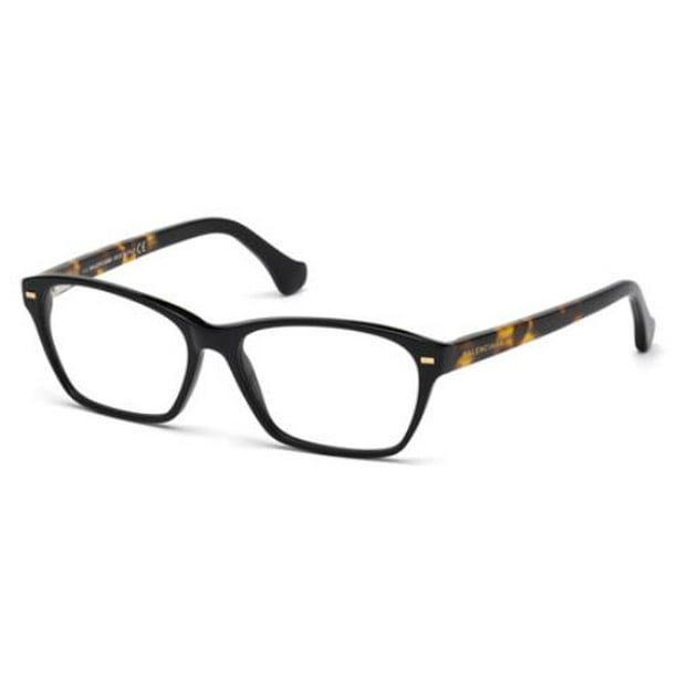 BALENCIAGA Eyeglasses BA5020 001 Shiny Black 54MM