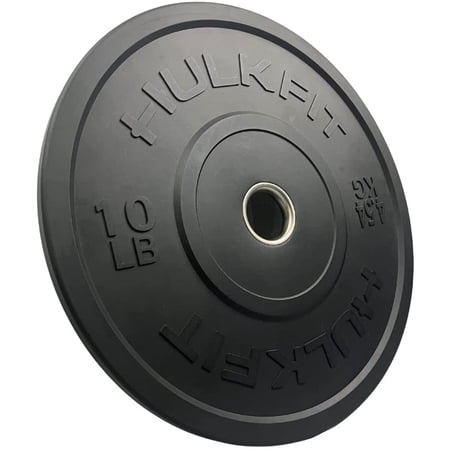 Hulkfit 2” Olympic Shock Absorbing Bumper Weight Plates - 10 pounds (Pair)