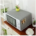 thumbnail image 1 of Microwave Oven Cover Dustproof, Cotton Microwave Oven Cover Dust Oil Proof Protection with Side Storage Pockets(Grey Arrow), 1 of 5