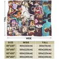 thumbnail image 3 of Fleece Throw Blanket for Couch Sofa or Bed, Tom Hai Ellis Soft Fuzzy Plush Blanket, Luxury Flannel Lap Blanket, Super Cozy and Comfy for All Seasons 50x40 inch, 3 of 7