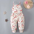 thumbnail image 3 of Edvintorg 1-6Years Christmas Clothes Kids Girls Summer Romper Printing Sling Sleeveless Backless Short Jumpsuit With Pockets Christmas Gifts Body For Children On Clearance, 3 of 6