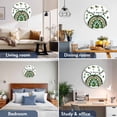thumbnail image 3 of Large Wall Clock 12 Inch St. Patrick's Day Round&nbsp;Silent Decorative Wall Clocks Battery Operated for Living Room Bedroom Kitchen Classroom Decor, Green Shamrocks Rainbows White, 3 of 7