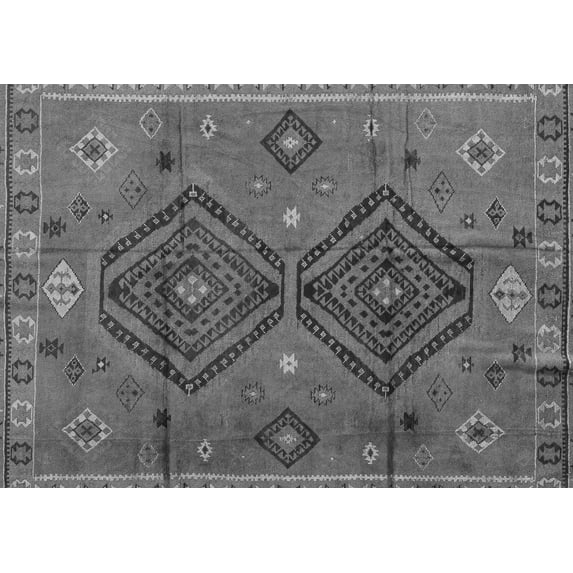 Ahgly Company Indoor Rectangle Southwestern Gray Country Area Rugs, 3' x 5'