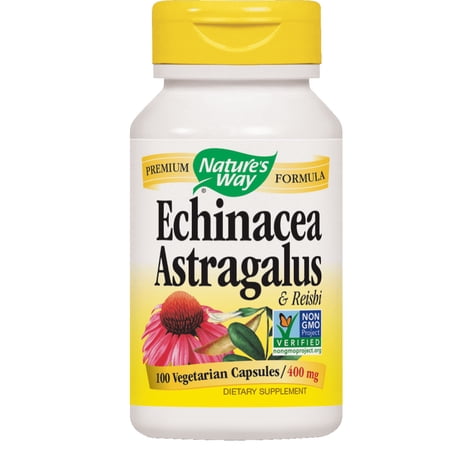 Nature's Way Echinacea Astragalus & Reishi 400mg, 100 Ct