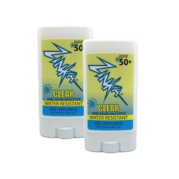 Protector solar Zinka Facestick SPF 50+, paquete de 2
