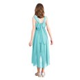 thumbnail image 6 of TSSOE Kids Girls Sequins Bridesmaid Wedding Party Pageant Formal Dress Chiffon Flower Girls Dress Turquoise 8, 6 of 7