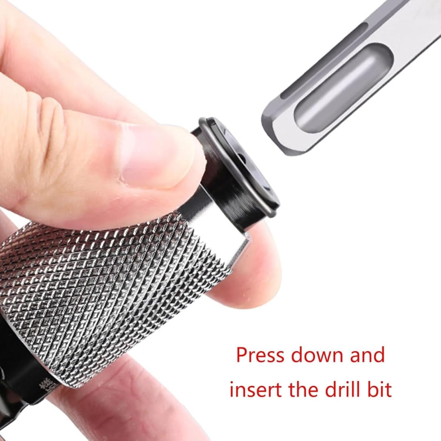 Rotary Hammer Adapter with Impact Drill Bits Set, Electric Wrench to Hammer Conversion Tool, 4-Piece Drill Adapter Kit for Concrete, Brick & Wood Drilling
