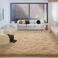 thumbnail image 6 of Janvonne Fluffy Area Rugs for Living Room,Bedroom,Dorms,6x9ft Soft Shaggy Sofa-side Carpet, Home Decor Aesthetic,Camel, 6 of 8