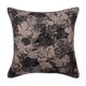 thumbnail image 1 of Funda de almohada de satén con diseño de hoja de arce, 30 x 30 cm (12 x 12 pulgadas), cuadrada, gris, acolchada con bordado Zardosi, estilo moderno, floral - Maple Glory, 1 of 5