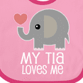 thumbnail image 4 of Inktastic My Tia Loves Me Grandchild Boys or Girls Baby Bib, 4 of 4