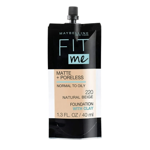 Maybelline Fit Me Matte + Poreless Liquid Foundation, Normal To Oily, 220 Natural Beige