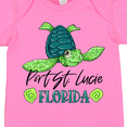 thumbnail image 4 of Inktastic Port St. Lucie, Florida Happy Sea Turtle Boys or Girls Baby Bodysuit, 4 of 5