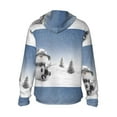thumbnail image 3 of Balery Snowman And Christmas Tree Men's Women's UPF 50+ Sun Protection Lightweight Hoodie Performance Long Sleeve Shirt for Fishing Running-XX-Large, 3 of 9